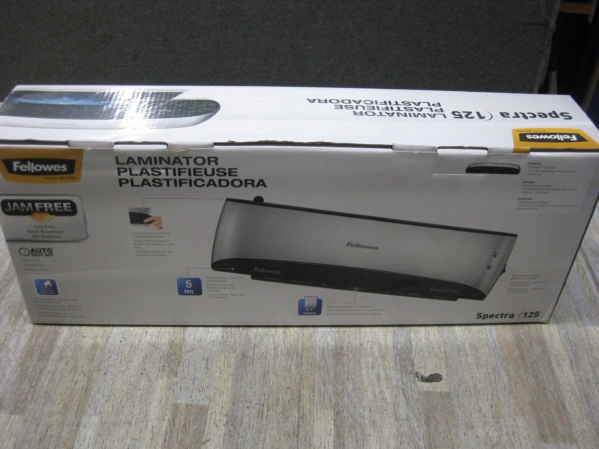 Fellowes Spectra 125 Laminator - 12.5" Wide For 5 Mil Pouches, Home & Office Use