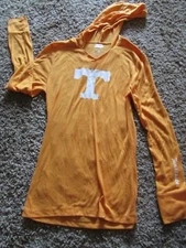 University Of Tennessee Women's Small hooded Shirt Volunteers lightweight 