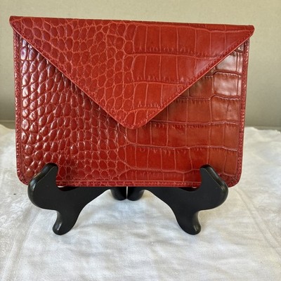 Italian Leather Envelope Clutch, Saks Fifth Avenue.