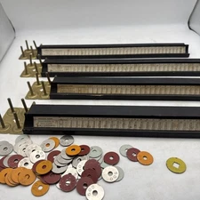 Lot of 4 Antique Mah Jong Racks M & S Cowen & Co Cowen's Rack No. 411 70+ Tokens