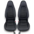 Seat covers imitation leather black for Smart 451 Fortwo coupe & convertible 07 - 15