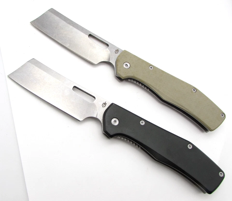 2 складных ножа Gerber Flatiron пара желтовато-коричневые и серые (гладкие) 3,6 дюйма очень хорошее состояние - Изображение 3 из 4