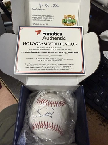 Bobby Witt Jr Fanatics Authentic Autographed Signed Baseball