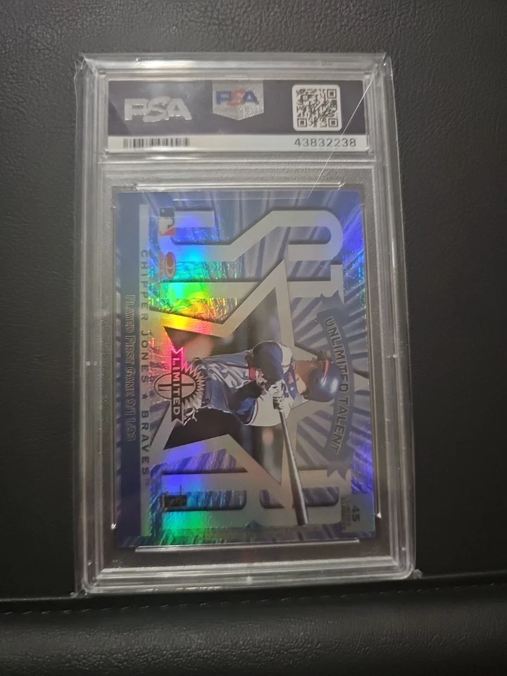 1997 Donruss Limited #45 Chipper Jones Todd Helton Exposição Limitada PSA 9 SSP - Imagem 2 de 3