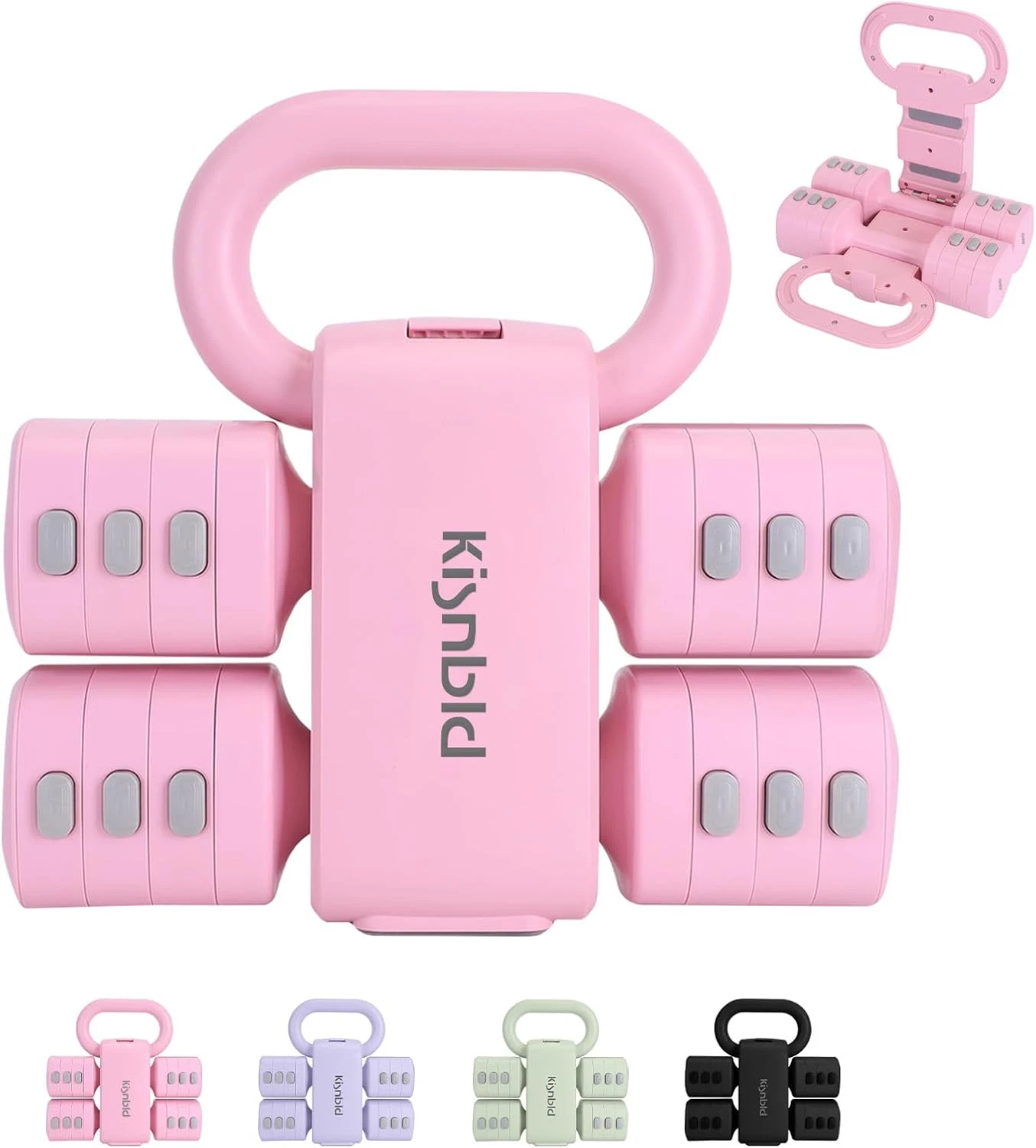 Set mancuernas ajustables 2 piezas 4 en 1 pesas mano 2lb 3lb 4lb 5lb hogar gym