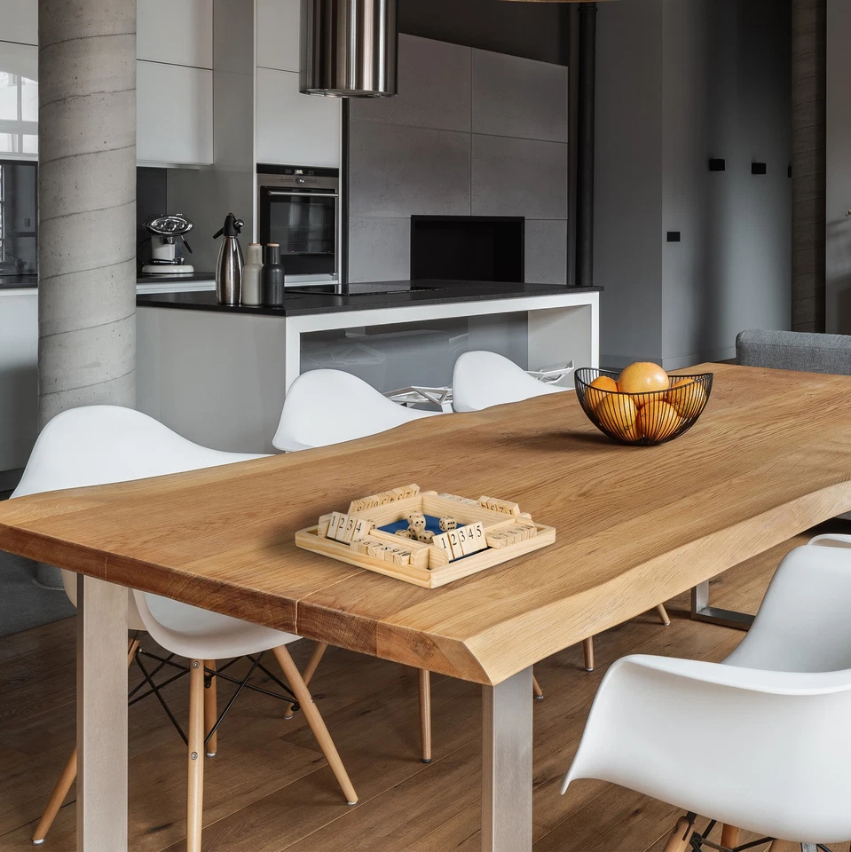 Shut the box spiel Klappbrettspiel Holz Würfelspiel 390 g Shut The Box 10 Würfel - Bild 2 von 4