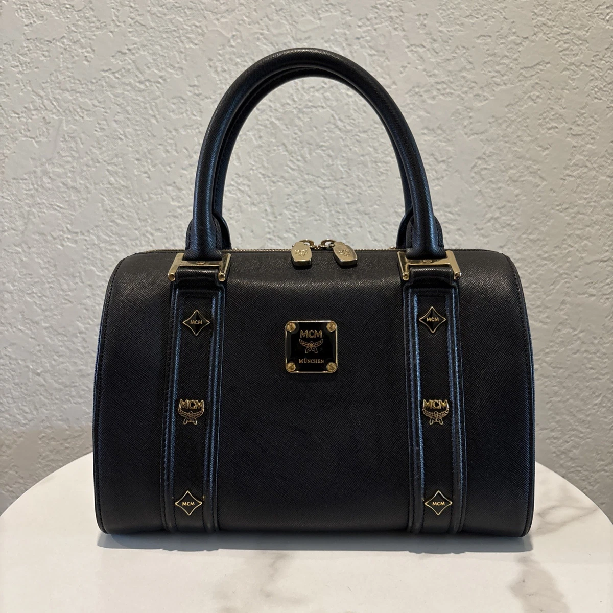 MCM Satchel/Top Handle Bag Black Bags & Handbags for Women for