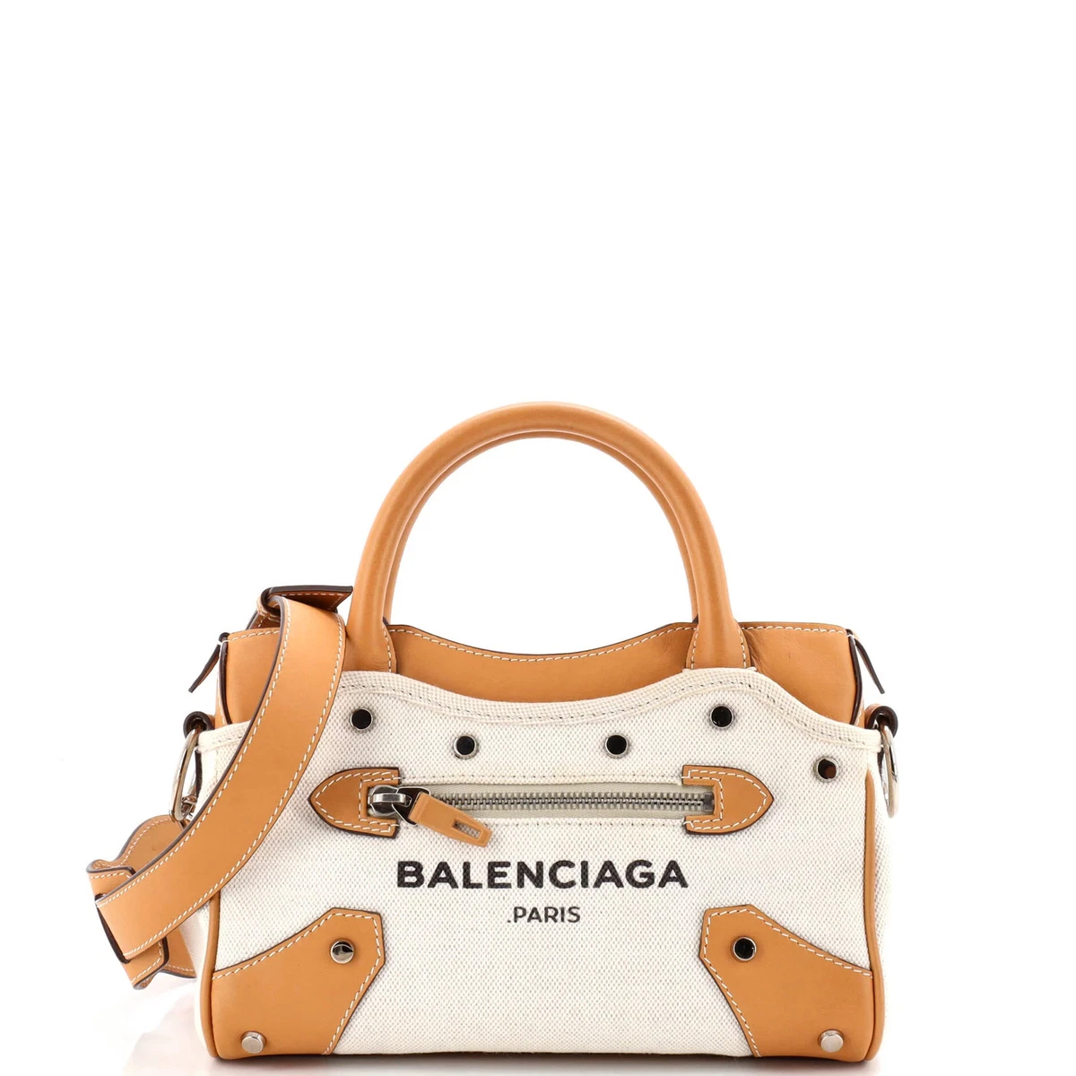 バッグ BALENCIAGA MINICITY CANVAS LEATHER TOTE Balenciaga City Canvas Bags & Handbags for Women for sale | eBay