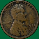 1922-D Lincoln Wheat Cent Fine F Coin #39406