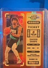 2022-23 Panini Contenders Optic - Rookie Ticket Shaedon Sharpe #133 (AU, RC)