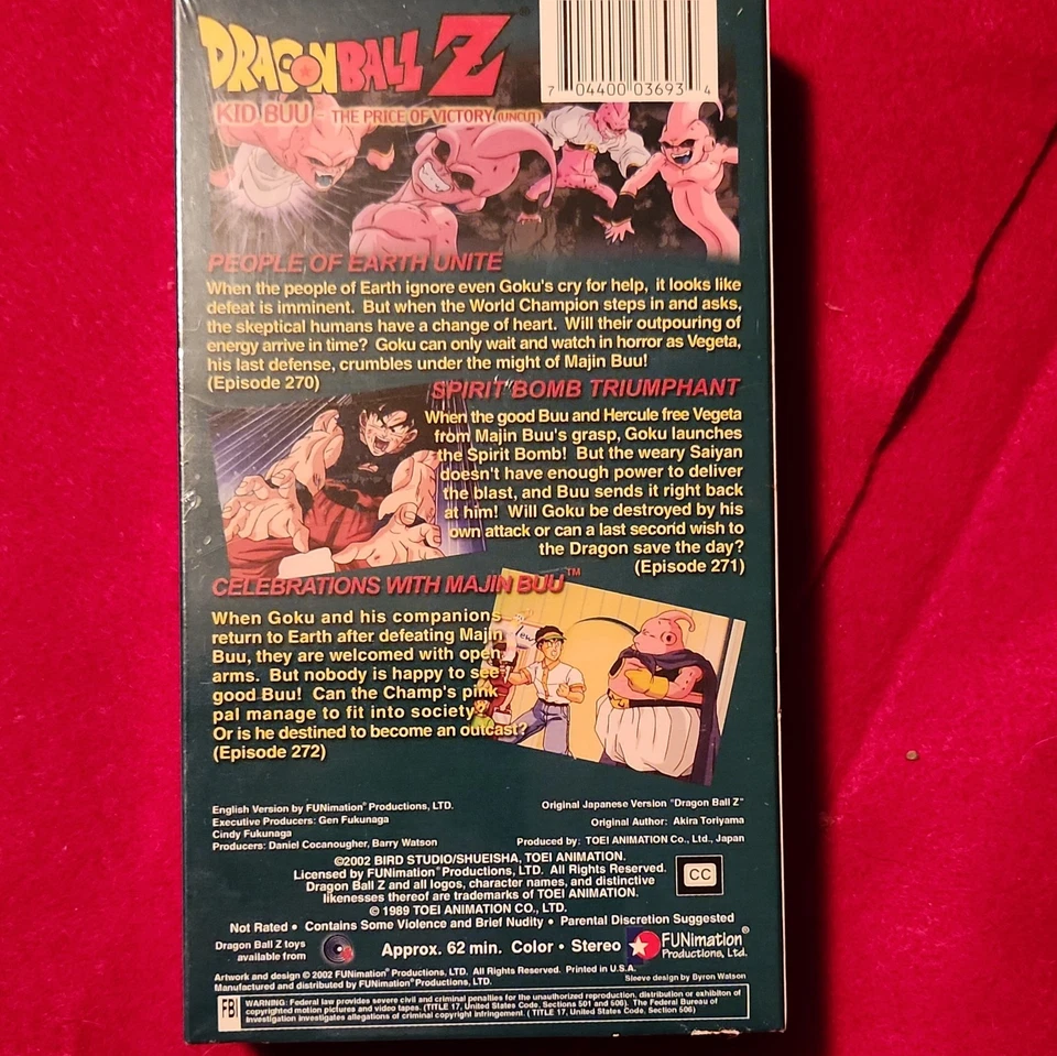 Dragonball Z The Price of Victory (Uncut) VHS New Sealed - Image 2 of 4