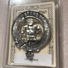 Vintage Celtic clan pin brooch kilt