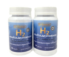 2-Pack, Dr. Domar H2 Molecular Hydrogen - 90 Tablets Each, (180 Total) 
