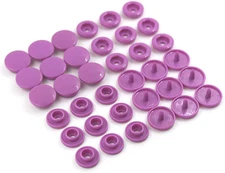 20 Sets T5 Resin Plastic Snaps Buttons Snap Fasteners Press Studs for Clothing D