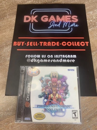 Phantasy Star Online-CIB-COMPLETE-Sega Dreamcast-TESTED & WORKING
