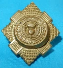 WW1 ERA THE ROYAL SCOTS REGIMENT BRITISH MILITARY BRASS GILT COLLAR BADGE