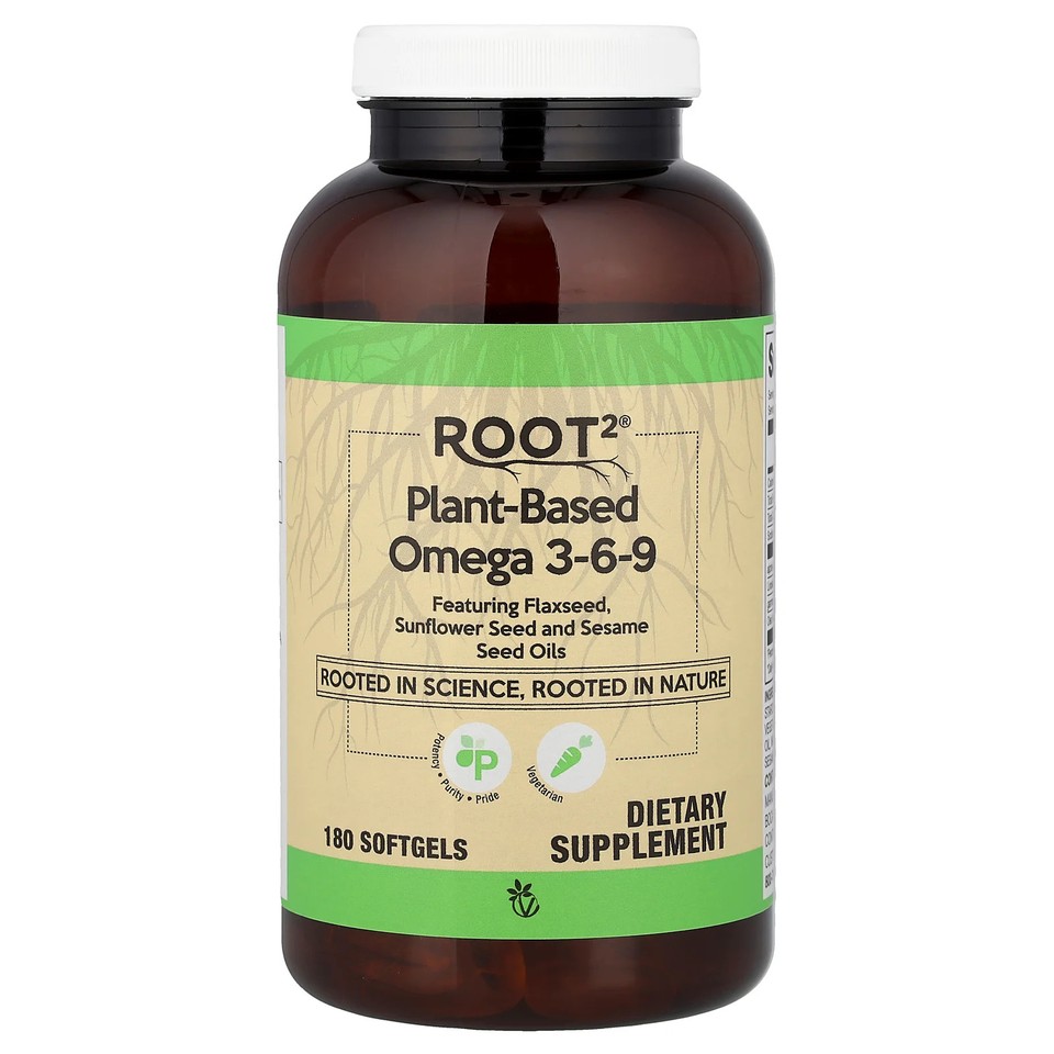 Root2®, Plant-Based Omega 3-6-9, 180 Softgels
