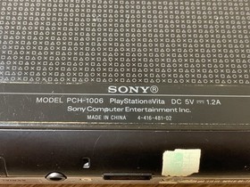 1201 PlayStation PS Vita PCH-1006 Crystal Black Good TESTED