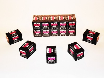 5 x Rolls ILFORD PAN 400 ULTRA FRESH B&W NEG 35mm/36 exps Film--expiry: 10/2029