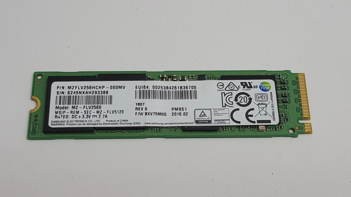 Samsung M.2 Interface 256 GB Solid State Drives for sale | eBay