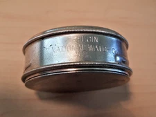 Elgin National Watch Co. Metal Movement  Tin (2" Diameter by 3/4" Height)