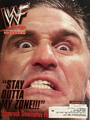 WWF Magazine September 1998 Ken Shamrock The Undertaker Kane Mankind G-VG - Image 1 of 2