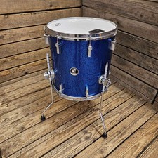 Floor Tom Drum 14" Sonor Force 3007, Blue Sparkle USED! RKBBL160126