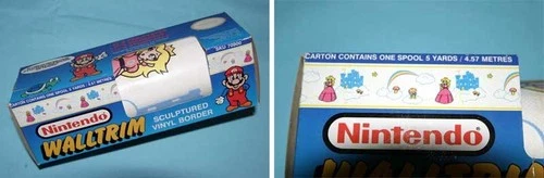 Vintage 1989 Nintendo Princess Peach Wall Border Mario Bros Kids Wallpaper - NOS image 2
