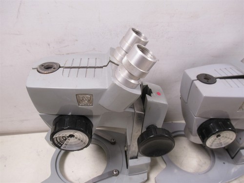 Lot of 3 American Optical AO Spencer Cycloptic Binocular Zoom Lab Microscopes - Picture 8 of 12