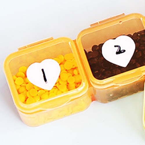 3000 Pieces Blank Labels Small Labels for 5D DIY Diamond Painting (Heart shaped) - Picture 9 of 10