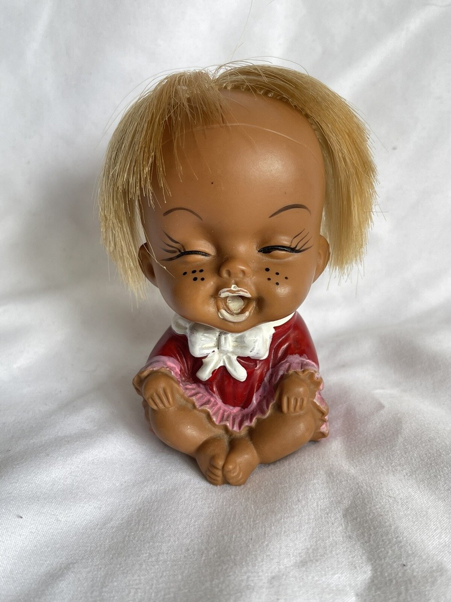 VINTAGE 1970's CRY BABY CRANKY CUTIE RUBBER DOLL 4