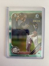 2019 BOWMAN CHROME DERIAN CRUZ AQUA 1ST PROSPECT /125 BRAVES