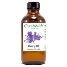 4 fl oz Hyssop Essential Oil 100 Pure  Natural - GreenHealth