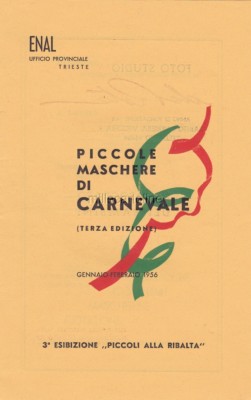 TRIESTE Depliant Pubblicitario, Piccole Maschere di Carnevale