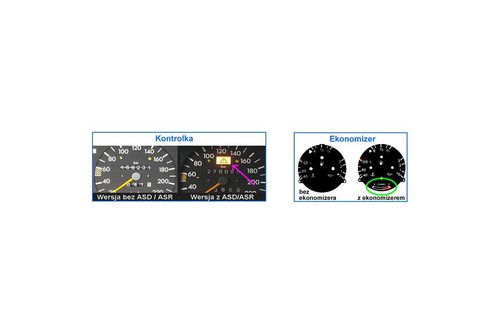 Mercedes 190 W201 glow gauge plasma dials tachoscheibe glow Style 4 - Picture 6 of 6