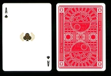 Playing card Star Wars Dark Side Red TIE Bomber - Ace of Clubs ZT 24