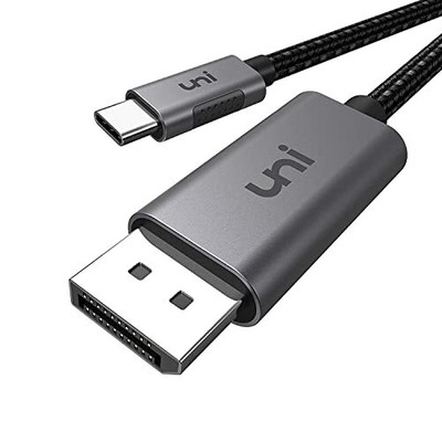 uni USB C to DisplayPort Cable for Home Office 4K@60Hz 2K@165Hz Sturdy Alumin...