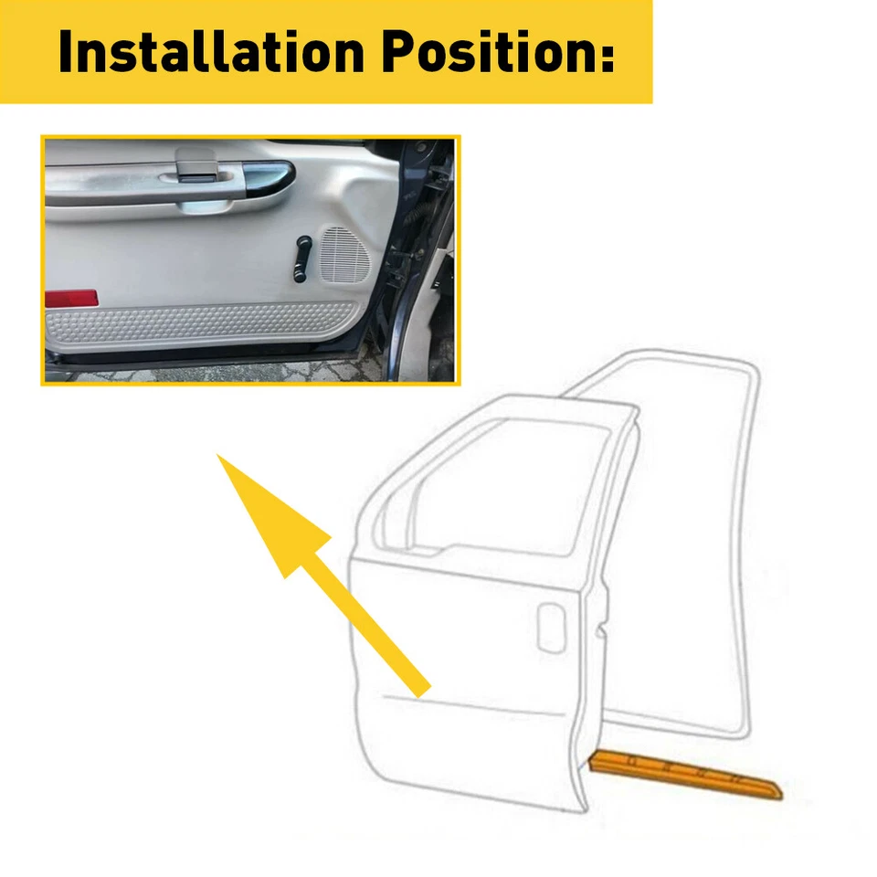 Sello inferior de la puerta delantera para Ford F250 F350 F450 Super Duty 1999-2016 Foto 4 de 4