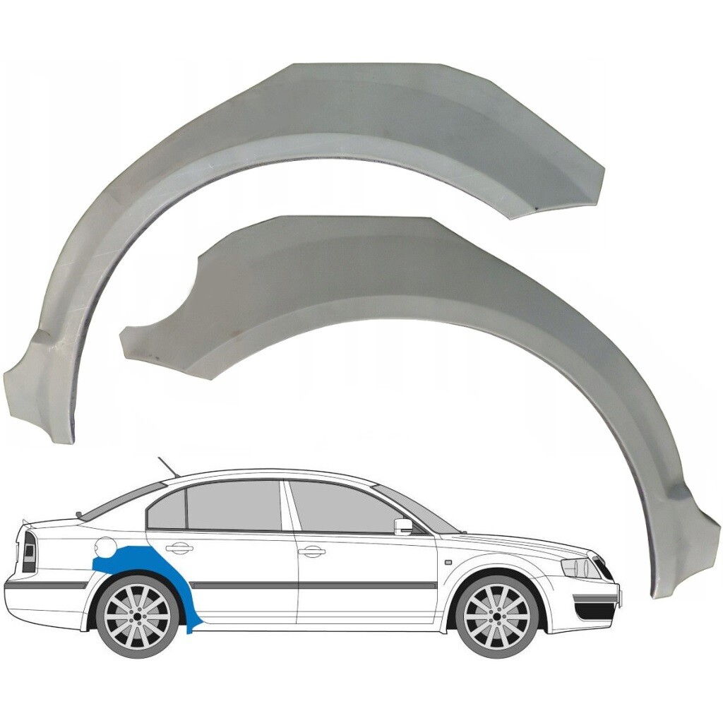 SKODA SUPERB 3U4 2002-2008 REAR WHEEL ARCH REPAIR PANEL REAR WING / PAIR