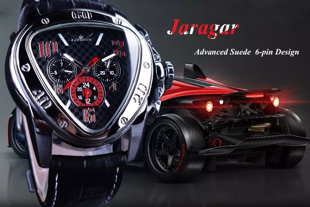 Montre Automatique sport racing R tro Jaragar Original homme PROMO