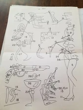 Vintage Tri-chem Liquid Embroidery #211 Assorted wild west images 