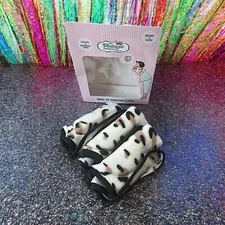 THE VINTAGE COSMETIC COMPANY NIB Leopard Print Makeup Removing Cloth Trio 3 ct