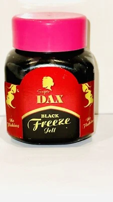Dax Black Super Freeze Gel 250g Firm Hold For Jell Up Hairstyle Non Flaking
