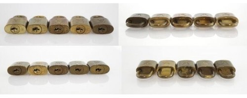 Louis Vuitton Lock & Key for Bags Brass Gold set of 10 Number Random PadLock 10 - Picture 3 of 9