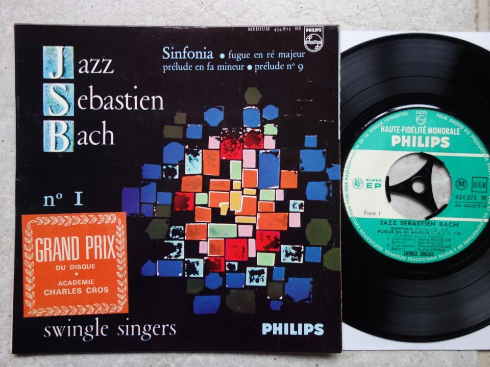 Swingle Singers - JAZZ Sebastien Bach No I - Philips ‎434.875 BE 7" EP - Bild 4 von 4