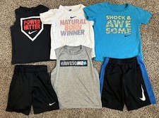 Nike Kids Boys Size 7 Shirt Shorts Lot Bundle