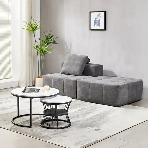 Free Combination Sofa DIY Sofa Chaise Lounge Recamier Modular Sofa I-shaped Sofa - Picture 5 of 7