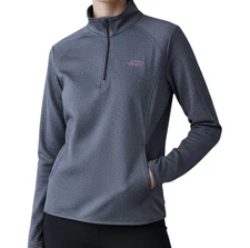 Embrace The Race Womens Medium Sport Pullover Sweatshirt Equestrian Active Blue