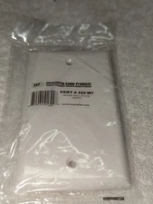 SCP 242-WT Single Gang Blank Wall Plate, White - Lot Of 20