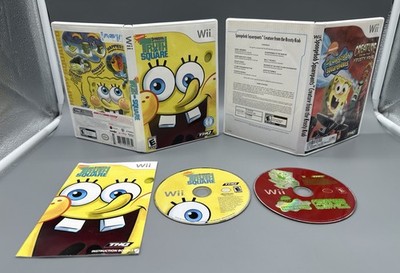 SpongeBob's Creature From The Krusty Krab / Truth Or Square Wii Lot Of 2